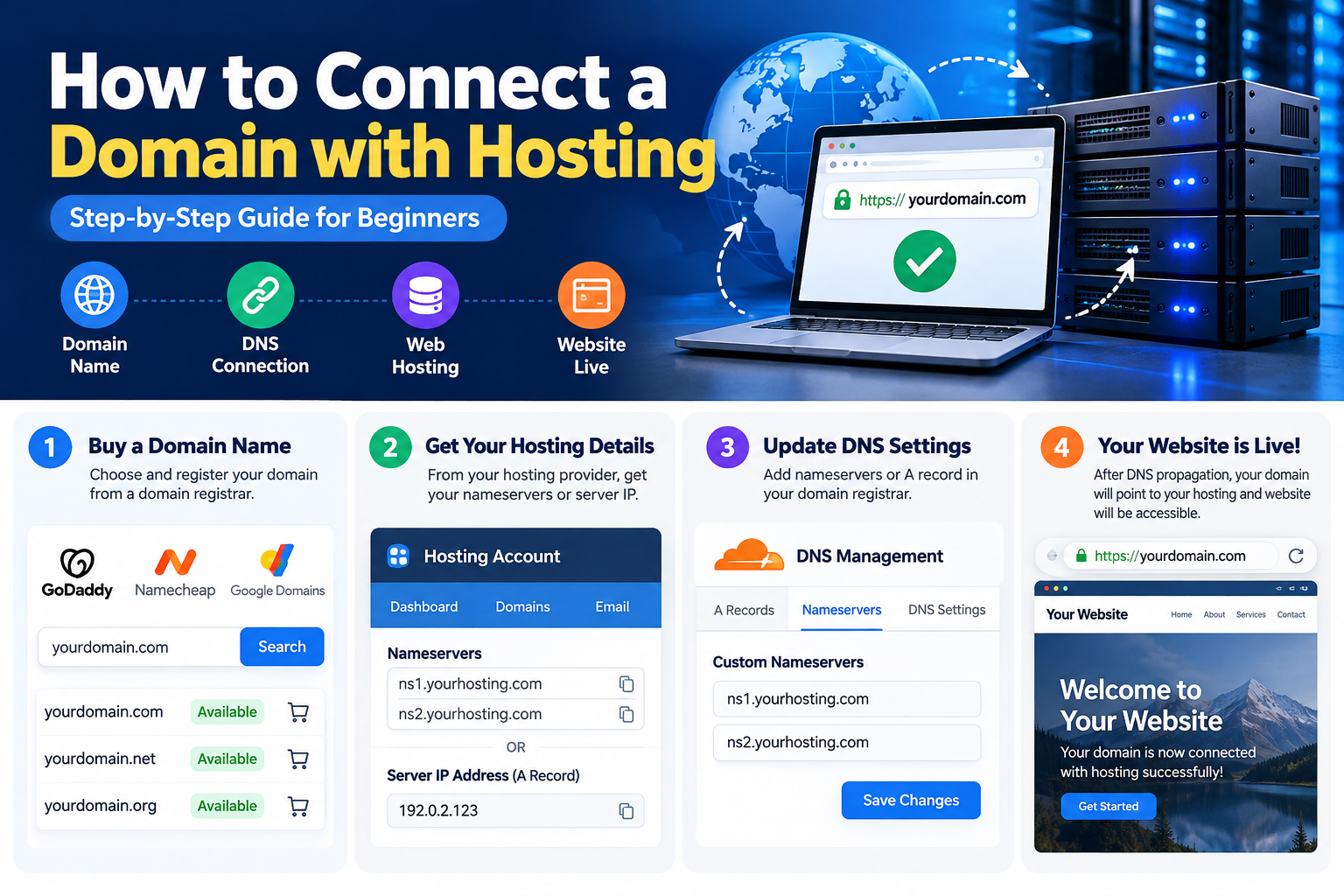 How to Connect a Domain with Hosting: Step-by-Step Guide for Beginners